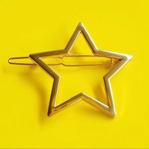 Gold Star Hair Barrette